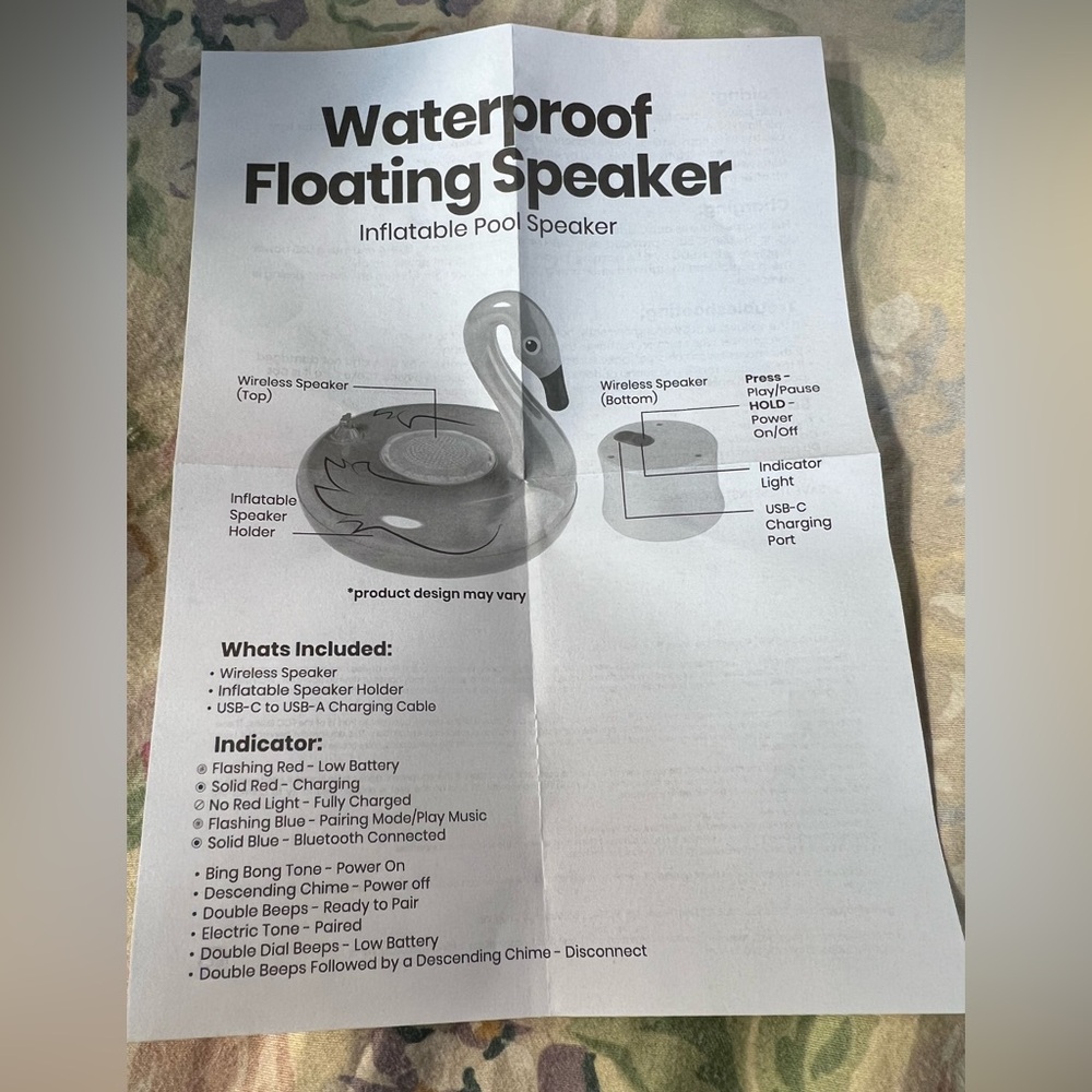 Target Inflatable Donut Pool Speaker - Pink and Brown - Picture 4 of 8